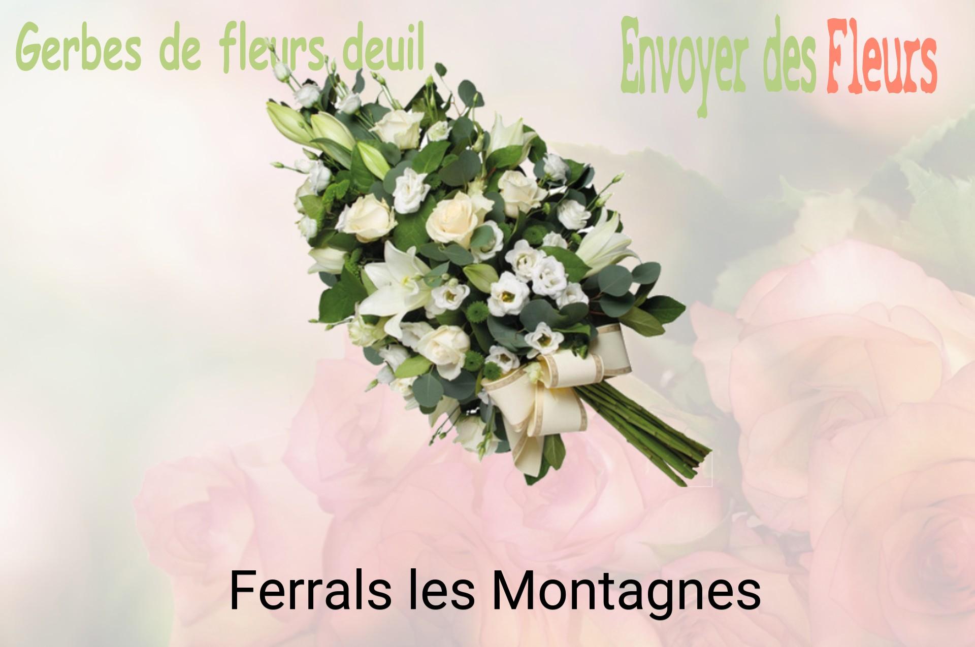 Gerbe de fleurs de deuil livrée à Ferrals-les-Montagnes